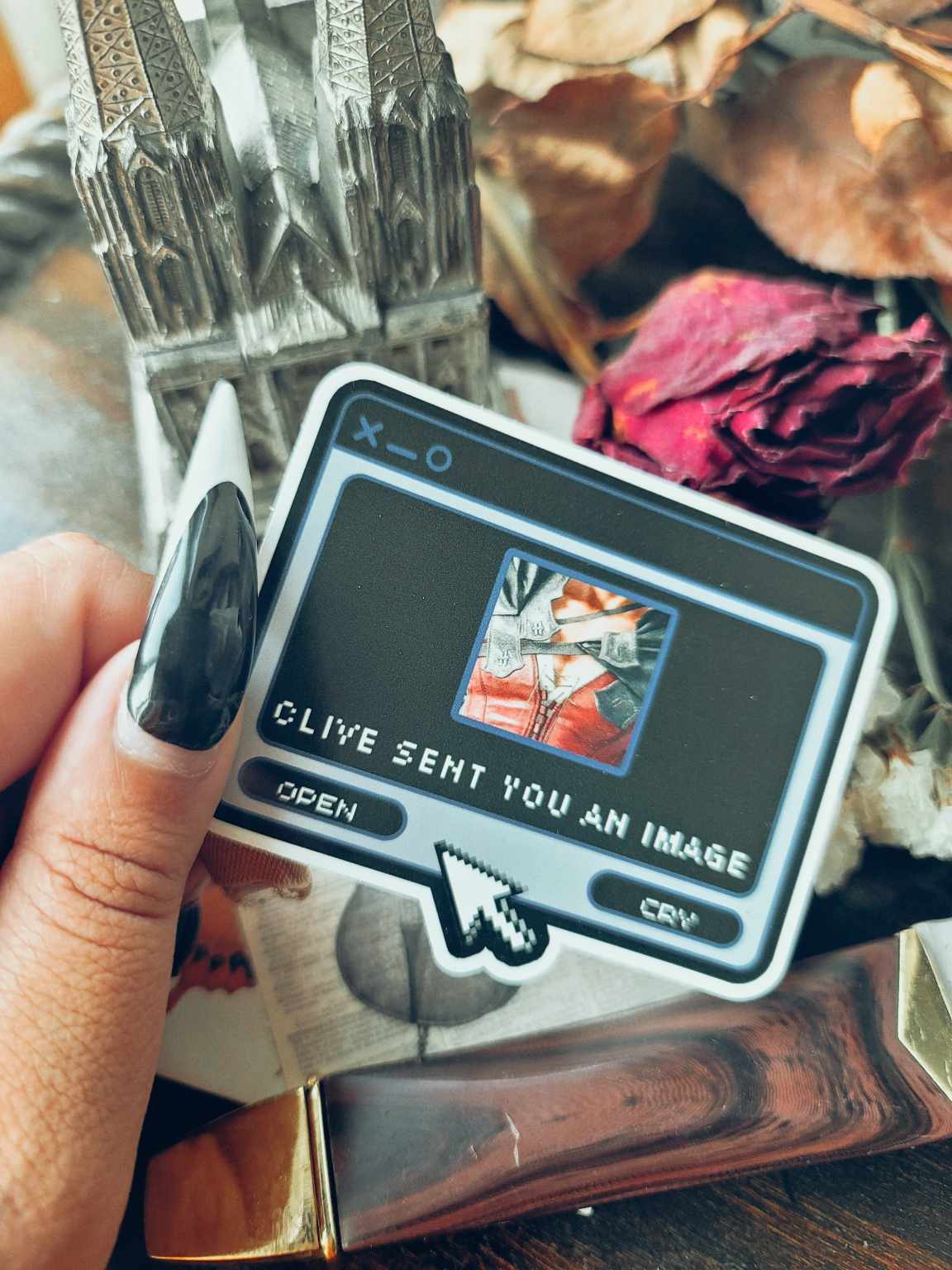 Clive messenger vinyl sticker