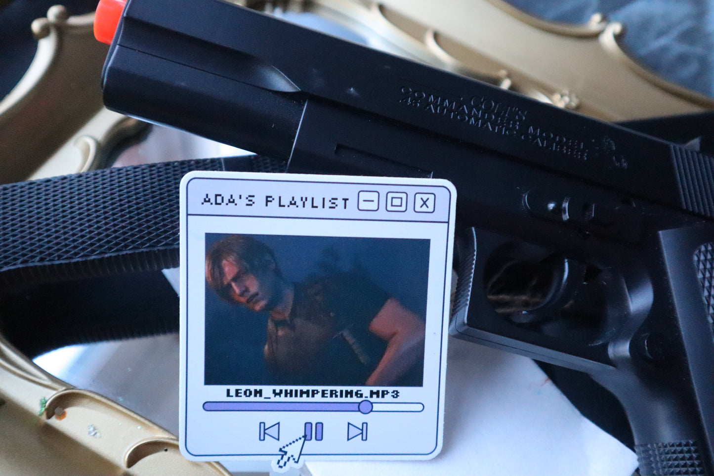 Leon Kennedy thirst vinyl sticker