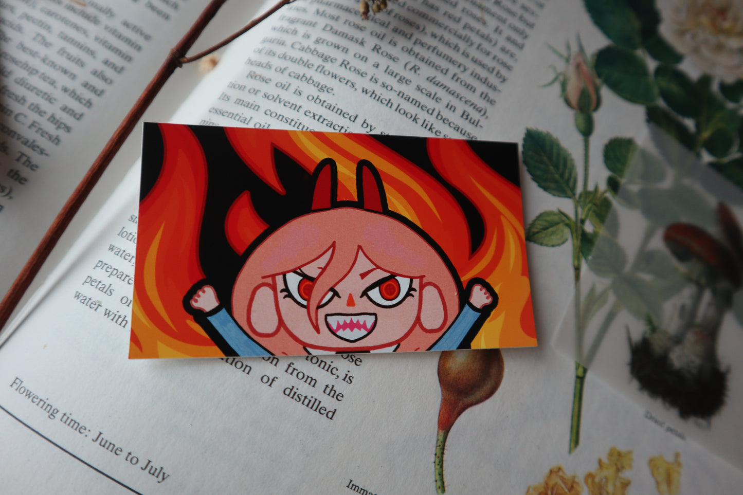 Power flames sticker