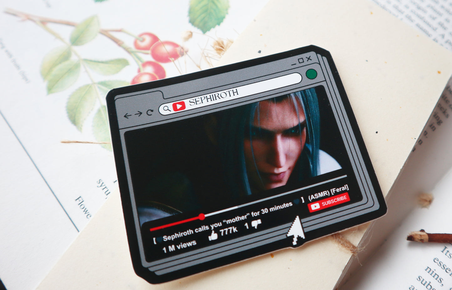 Thirst Sephiroth sticker