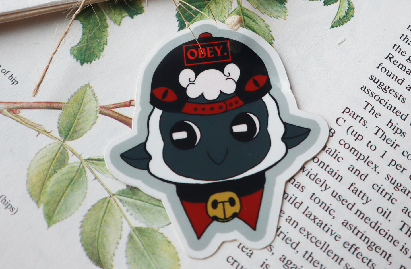 Obey the lamb sticker