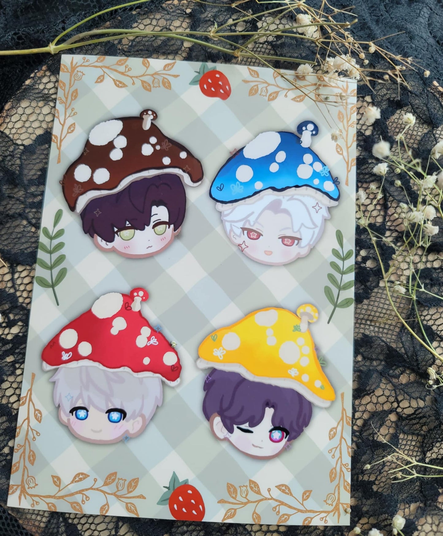 LADS mushroom garden print