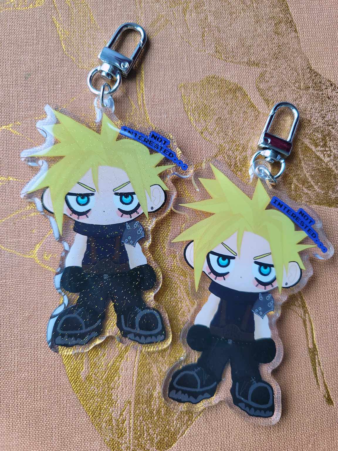 Grumpy Cloud acrylic charm