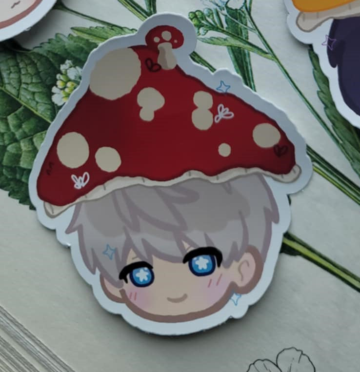 Xavier Mushcap sticker
