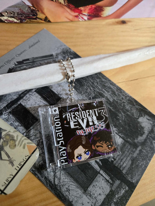 RE3 CD Disk keychain