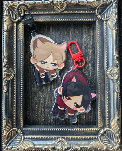 RE4 Leon and Ada nekomimi acrylic charms