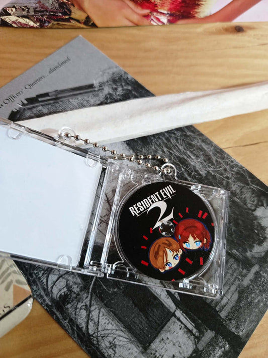 RE2 CD Disk keychain