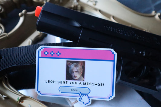 Leon Kennedy messenger vinyl sticker