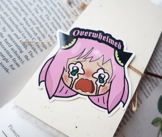 Anya Overwhelmed sticker