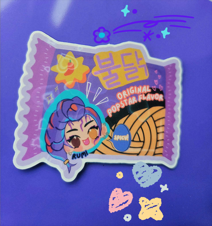 Kpop demon hunters (KDH) ramyeon stickers