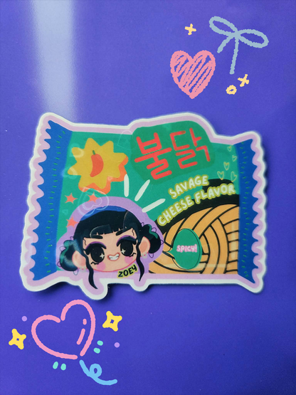 Kpop demon hunters (KDH) ramyeon stickers