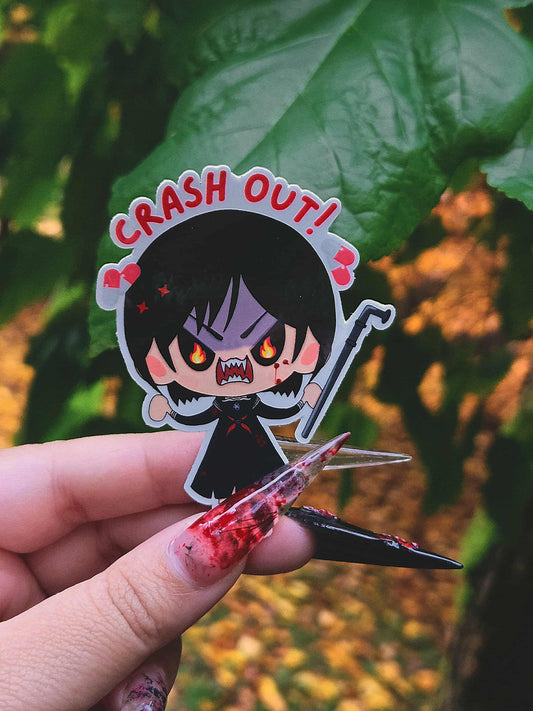 Crash out Hinako sticker
