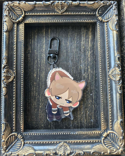 RE4 Leon and Ada nekomimi acrylic charms